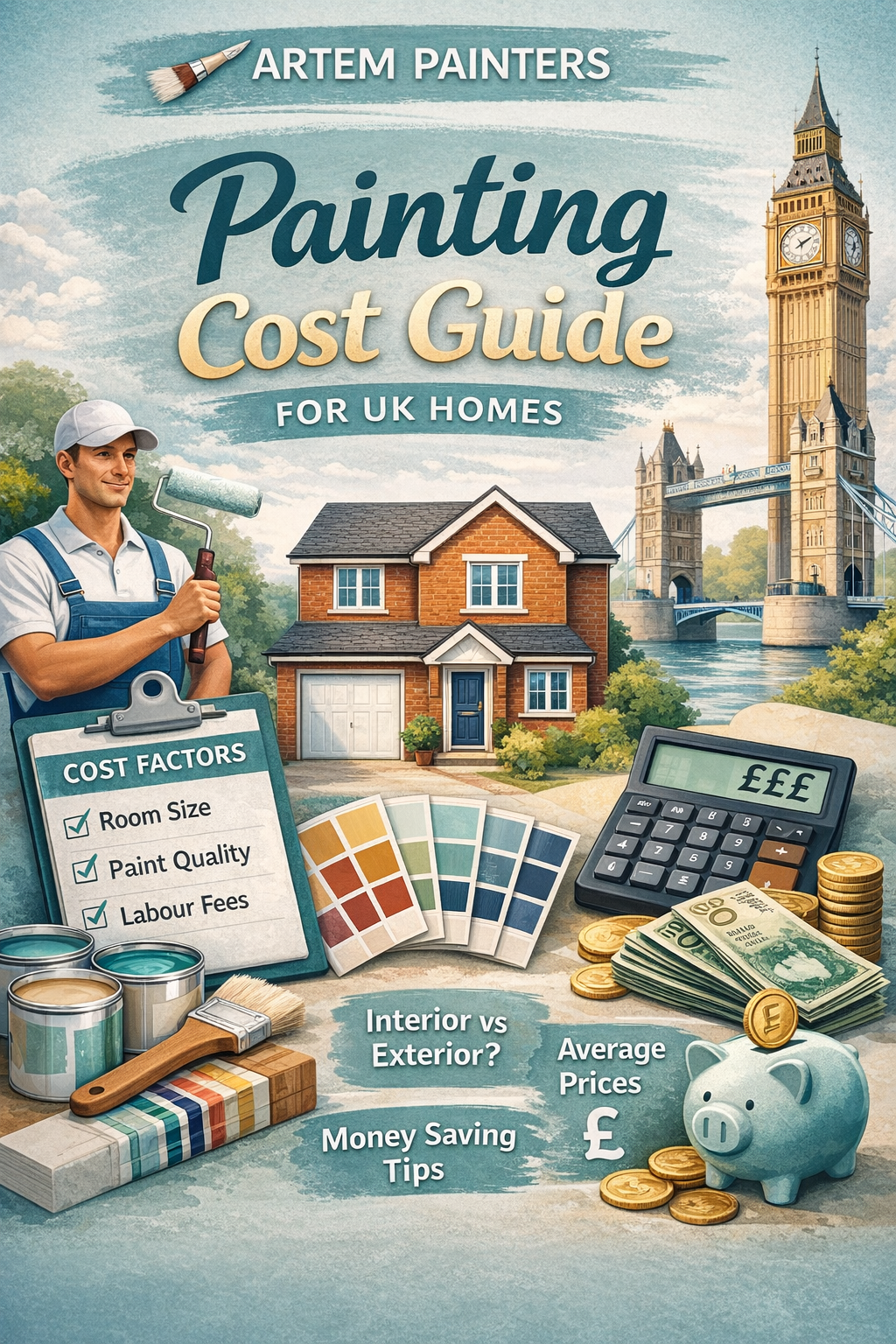 Painting cost guide for UK homes